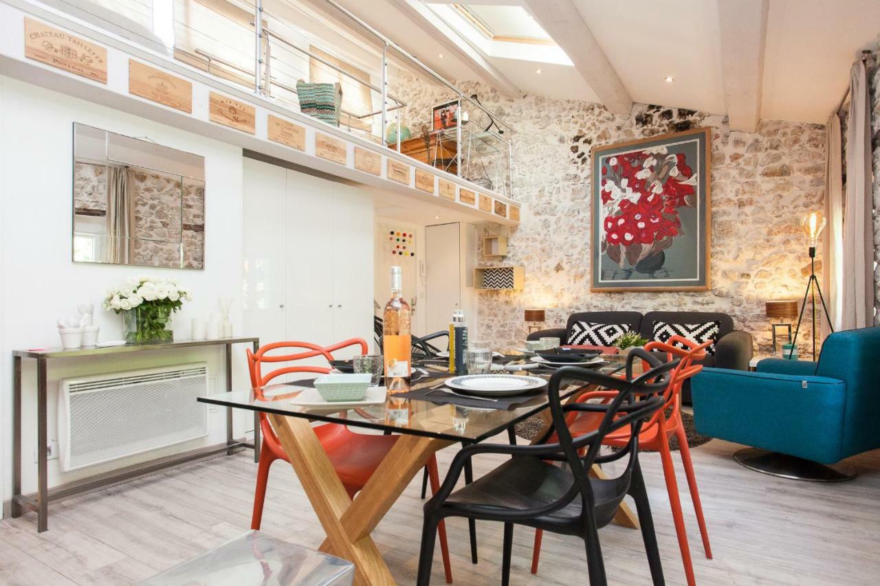 Superbe Appartement Loft Vieil Antibes Exteriör bild