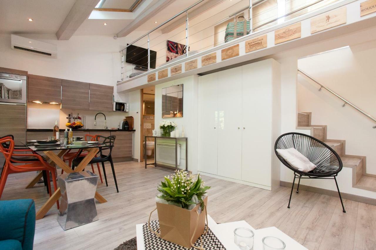 Superbe Appartement Loft Vieil Antibes Exteriör bild