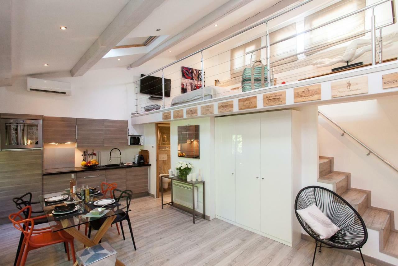 Superbe Appartement Loft Vieil Antibes Exteriör bild